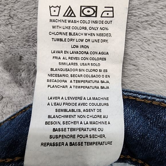 Lee Jeans Womens 6 Blue Relaxed Fit Mid Rise Crop Capri Straight Stretch Denim - Picture 6 of 11